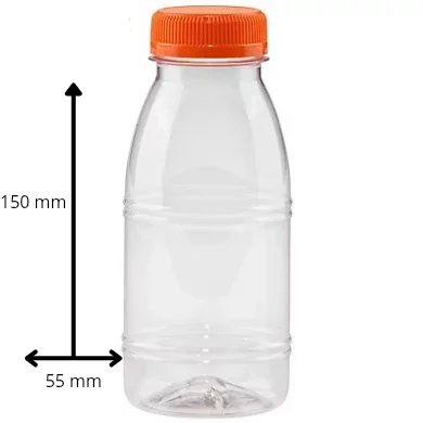 Lot de 324 bouteilles PET 25 cl avec bouchons à vis – Fabrication française